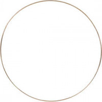 Metalen ring, d: 30 cm, dikte 3 mm, goud, 1stuk [HOB-52429]