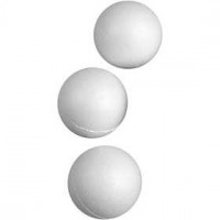 Ballen, d: 5 cm, wit, styropor, 50stuks [HOB-543041]