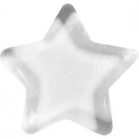 Ster, afm 7,5x7,5 cm, dikte 10 mm, transparant, 1stuk [HOB-558530]