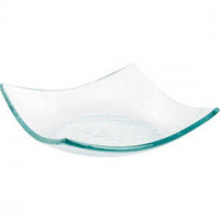 Glazen schaal, vierkant, afm 15x15 cm, 12stuks [HOB-55964]