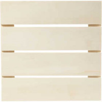 Muurdecoratie, afm 28,6x28,6 cm, dikte 1,1 cm, triplex, 1stuk [HOB-56120]