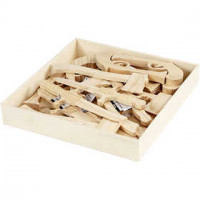 Pistool, dolk en bijl, l: 20,5+27+28 cm, h: 7,5+9,5 cm, grenen, 24stuks, dikte 1,2+1,7 cm [HOB-56141]