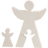 2in1 Figuren, engel, h: 4,5+11,5 cm, b: 3+8 cm, triplex, 1set, diepte 1,2 cm [HOB-56157]