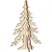 Kerstboom, h: 20 cm, b: 13 cm, triplex, 1stuk [HOB-56169]