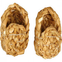 Schoenen van stro, l: 6 cm, 1paar [HOB-562041]