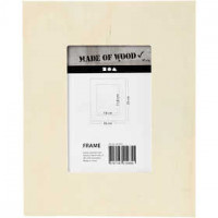 Fotolijst, afm 20x16 cm, uitsnede: 11,8x7,8 cm, triplex, 1stuk [HOB-567950]