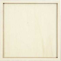 Lijst, afm 10x10 cm, dikte 4 mm, triplex, 20stuks, binnenmaat 9x9 cm [HOB-56846]