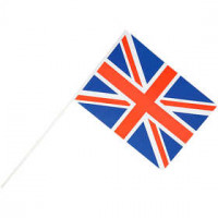 Vlaggen, afm 20x25 cm, United Kingdom (Union Jack), 10stuks [HOB-59137]
