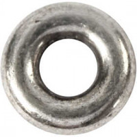 Spacer kraal, d: 9 mm, gatgrootte 4 mm, antiek zilver, 15stuks [HOB-60029]