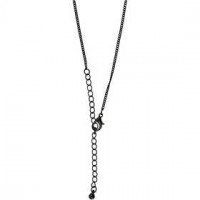 Ketting, l: 80 cm, d: 1 mm, zwart, 1stuk [HOB-60138]