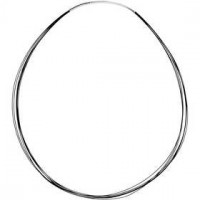 Ketting, l: 42,5 cm, d: 1 mm, zwart, 1stuk [HOB-60139]