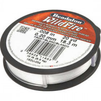 Sieradendraad, dikte 0,20 mm, wit, 18,3m [HOB-61014]
