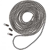 Balletjesketting, d: 1,5 mm, donker metallic grijs, 1m [HOB-61263]