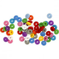 Stop ringen, binnenmaat 3 mm, diverse kleuren, 48div [HOB-61574]