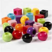 Multi mix, afm 11 mm, gatgrootte 7 mm, diverse kleuren, 75 gr, 150ml [HOB-699601]