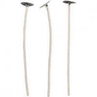 Waxed kaarsenlonten, l: 10 cm, dikte 2 mm, 50stuks [HOB-73313]