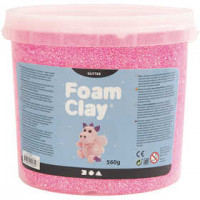 Foam Clay®, roze, glitter, 560gr [HOB-780820]