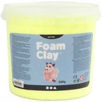 Foam Clay®, geel, glitter, 560gr [HOB-780864]