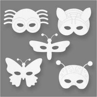 Insectenmaskers, h: 14-17 cm, b: 19,5-23 cm, 16stuks, 230 gr [HOB-95215]