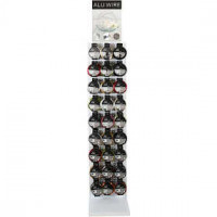 Alu draad, h: 1700 mm, b: 400 mm, diverse kleuren, incl. display, 135eenh., diepte 300 mm [HOB-974603]