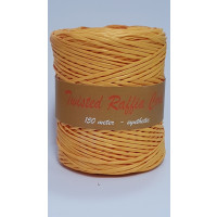 Raffia Gedraaid Koord Okergeel 150 meter (1 rol) [HV-RAFO]