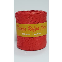 Raffia Gedraaid Koord Rood 150 meter (1 rol) [HV-RAFR]