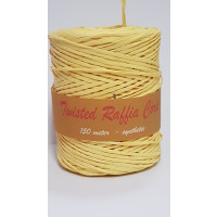 Raffia Gedraaid Koord Geel 150 meter (1 rol) [HV-RAFY]