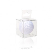 Plastiek Doosjes 4,3x4,3x4,4cm Kristalhelder met Hanger in het midden (25 stuks) [CHFB324]