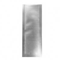 Plastiek Zakken Mat Zilver 3,8x10,2cm Sealbaar permanente Sluiting (100 stuks) [CRB4S]