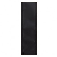Plastiek Zakken Mat Zwart 3,8x12,7cm Sealbaar permanente Sluiting (100 stuks) [CRB5B]