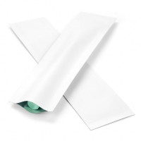 Plastiek Zakken Mat Wit 3,8x15,2cm Sealbaar permanente Sluiting (100 stuks) [CRB6W]
