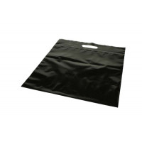Draagtassen Plastiek Zwart 22,9x8,2x18,4cm 75 Micron met Gripsluiting (100 stuks) [ZH13BK5]