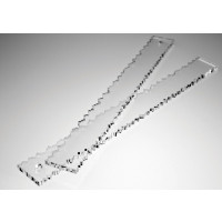 Liniaal met kartelrandjes 13,7x1,6x18,7cm (1 st) [RULER]