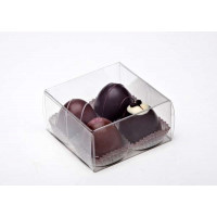 Plastiek Doosjes voor Chocolade 7x3,7x7cm Voedselveilig (25 stuks) [FPB227]