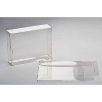 Plastiek Doosjes 11,4x3,8x14,9cm Kristalhelder met Autolock Bodem (25 stuks) [PLB74]