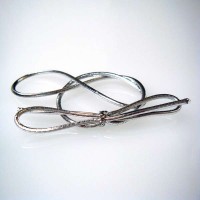 Deco Rekkers Metallic Zilver 25,5cm (50 stuks) [10MS]