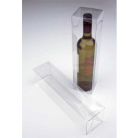 Plastiek Doosjes voor Flessen Transparant 8x8x32cm (25 stuks) [PLB176]