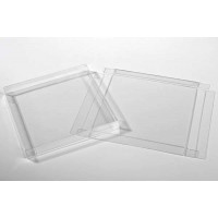 Plastiek Doosjes 14,9x1,6x14,9cm Kristalhelder (25 stuks) [FB190]