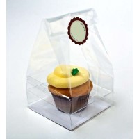 Zakkenset met Papieren Bodem voor 1 Cupcake 10,2x10,2x17,8cm (100 stuks) [CBG4]