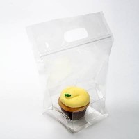 Draagtassen voor 1 Cupcake 20,3x10,3x22,9cm met Gripsluiting (100 stuks) [CZHB4]