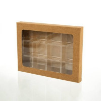 Kraftdoosjes voor Snoep Set voor 12 stuks 8,9x1,4x13,8cm (25 stuks) [CNDY271]