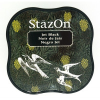 Inktkussen Stazon Midi Jet black (1 st) [SZ-MID-31 ]